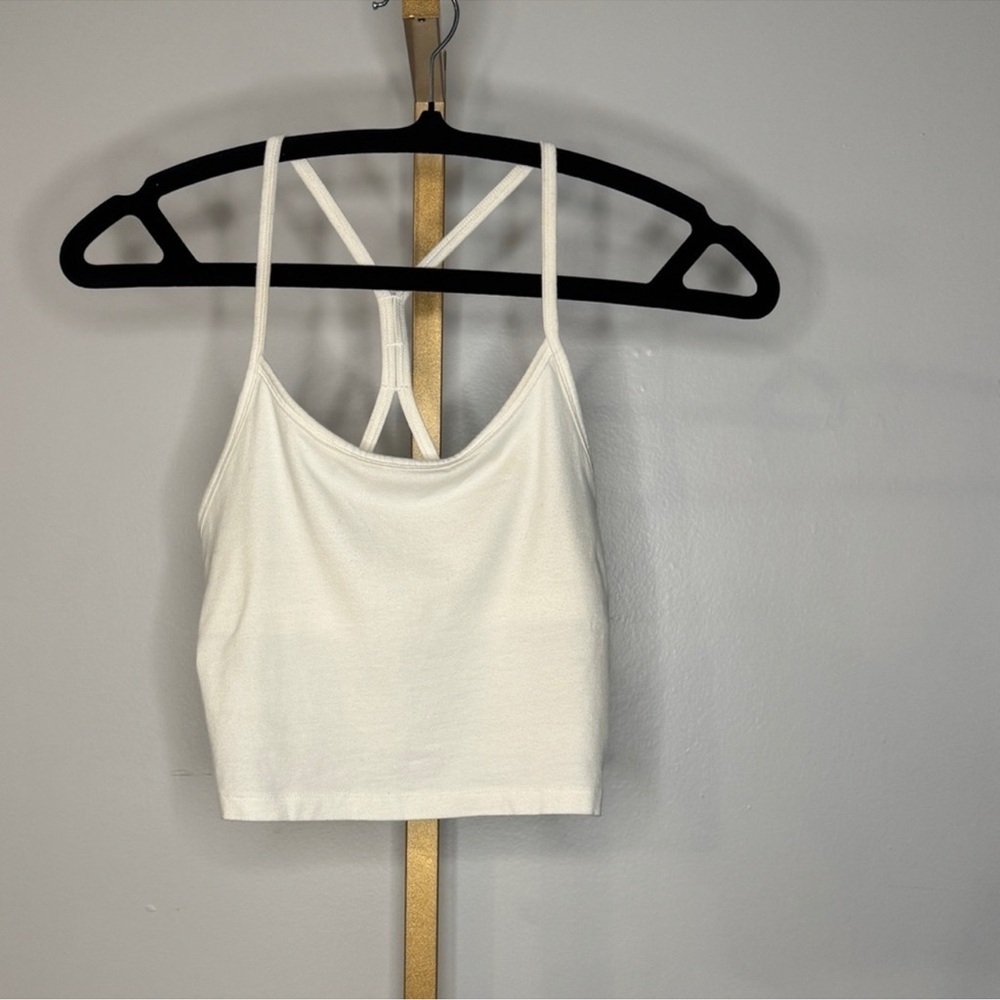 PINK Victoria's Secret Gray, White, and Pink Cropped Camisole Set of 3 - Picture 4 of 10